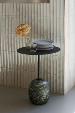 &Tradition Side Tables*Lato side table LN8, Deep -Verde Alpi Marble Green