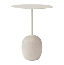 &Tradition Side Tables*Lato side table LN8, Ivory -Crema diva marble White