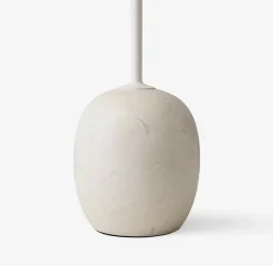 &Tradition Side Tables*Lato side table LN8, Lacquered oak-Crema diva marble BeigeWhite