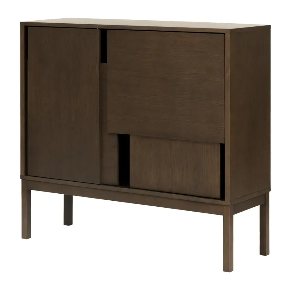 Design House Stockholm Dressers & Sideboards*Layer sideboard, Dark oak, 120x110, with legs Brown