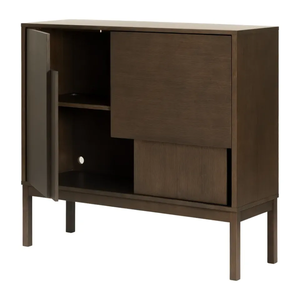 Design House Stockholm Dressers & Sideboards*Layer sideboard, Dark oak, 120x110, with legs Brown