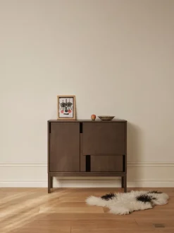Design House Stockholm Dressers & Sideboards*Layer sideboard, Dark oak, 120x110, with legs Brown