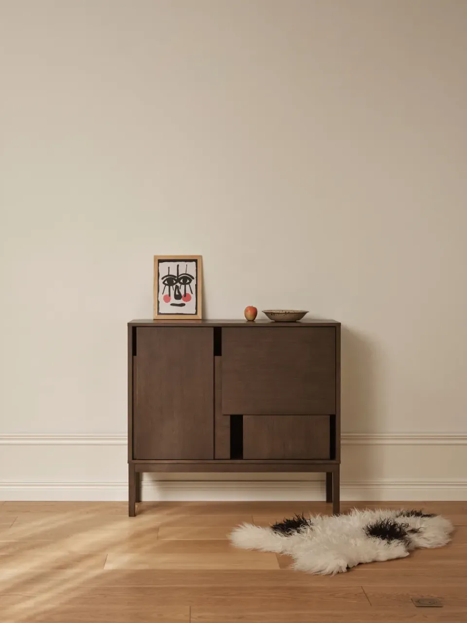 Design House Stockholm Dressers & Sideboards*Layer sideboard, Dark oak, 120x110, with legs Brown