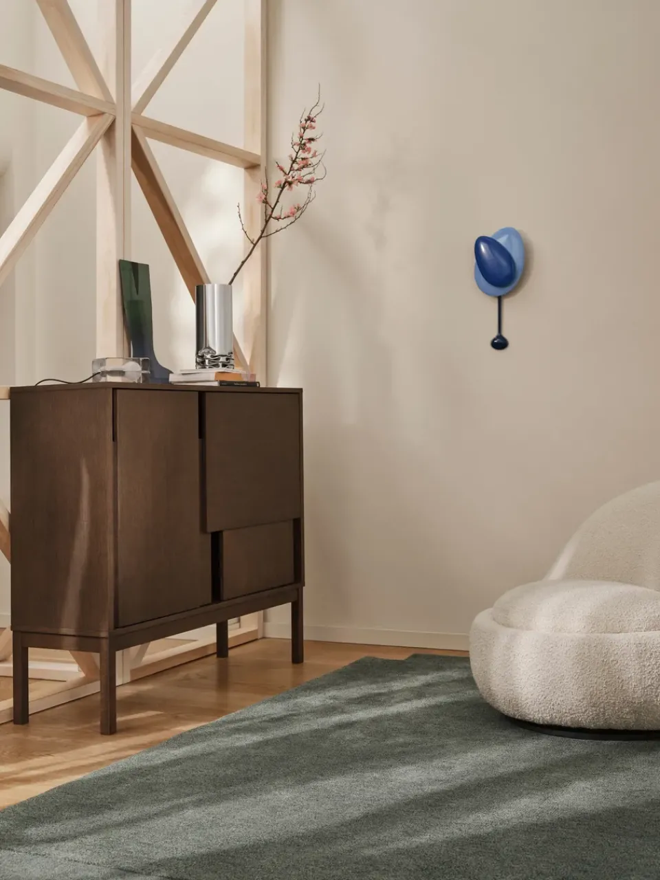 Design House Stockholm Dressers & Sideboards*Layer sideboard, Dark oak, 120x110, with legs Brown
