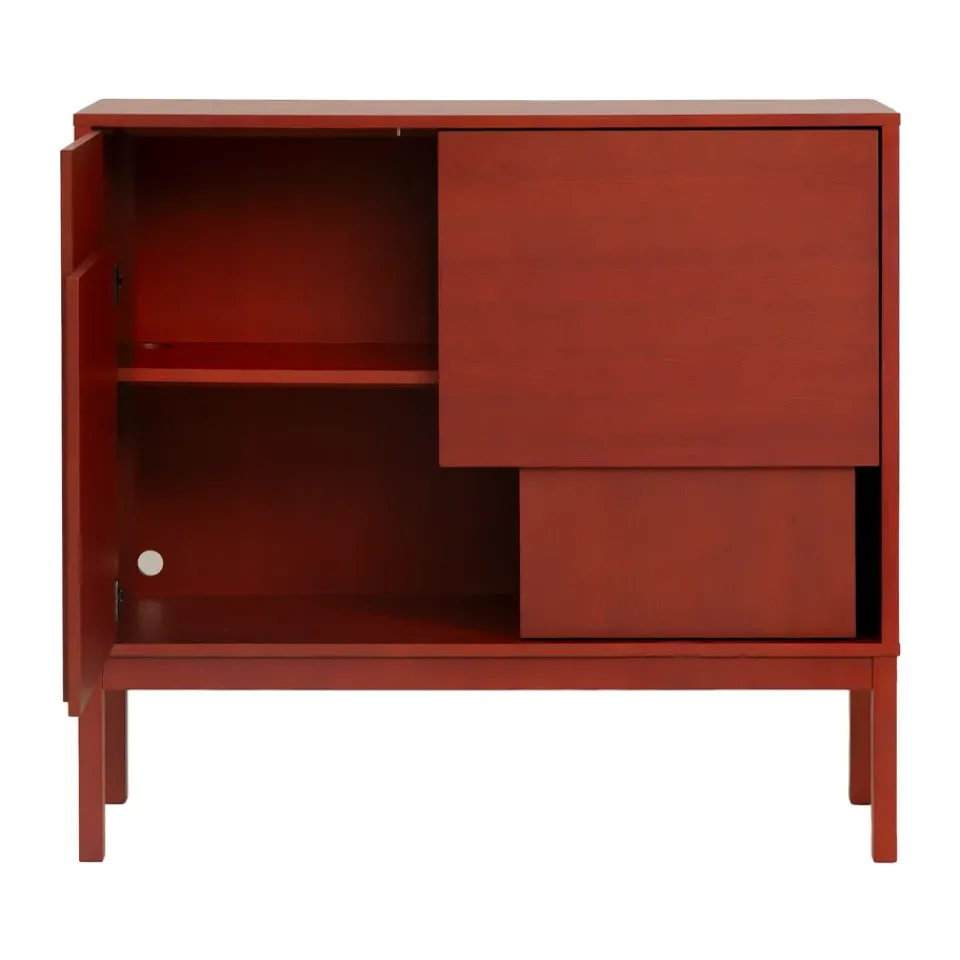 Design House Stockholm Dressers & Sideboards*Layer sideboard, , 120x110, with legs Red