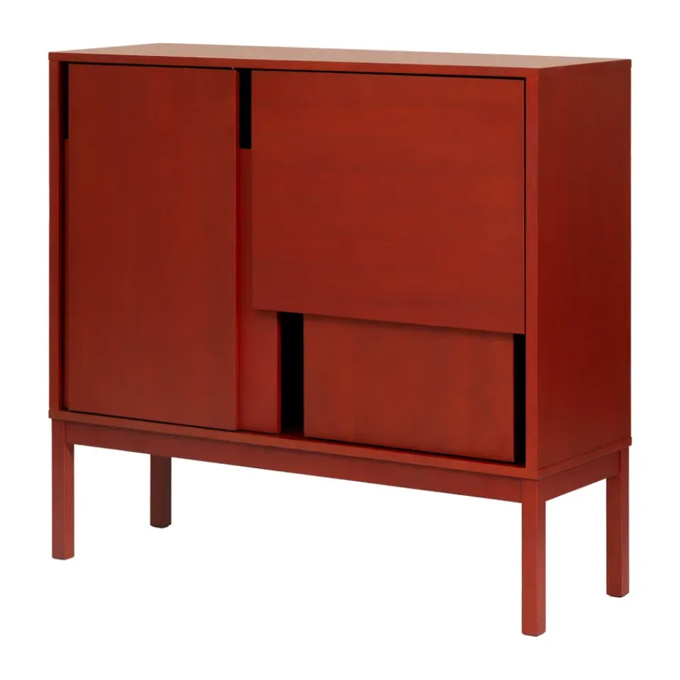 Design House Stockholm Dressers & Sideboards*Layer sideboard, , 120x110, with legs Red