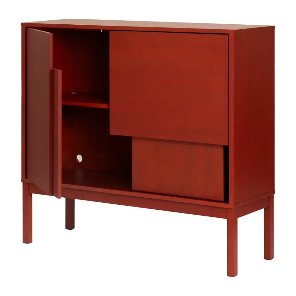 Design House Stockholm Dressers & Sideboards*Layer sideboard, , 120x110, with legs Red