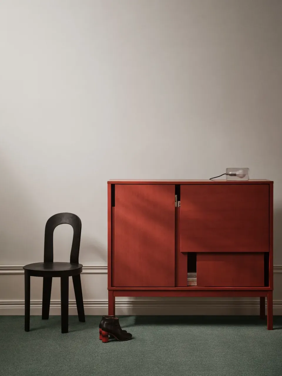 Design House Stockholm Dressers & Sideboards*Layer sideboard, , 120x110, with legs Red
