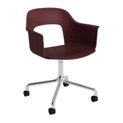 HAY Office Chairs*Layout Armchair 261 chair, Bordeaux-polished aluminum Red