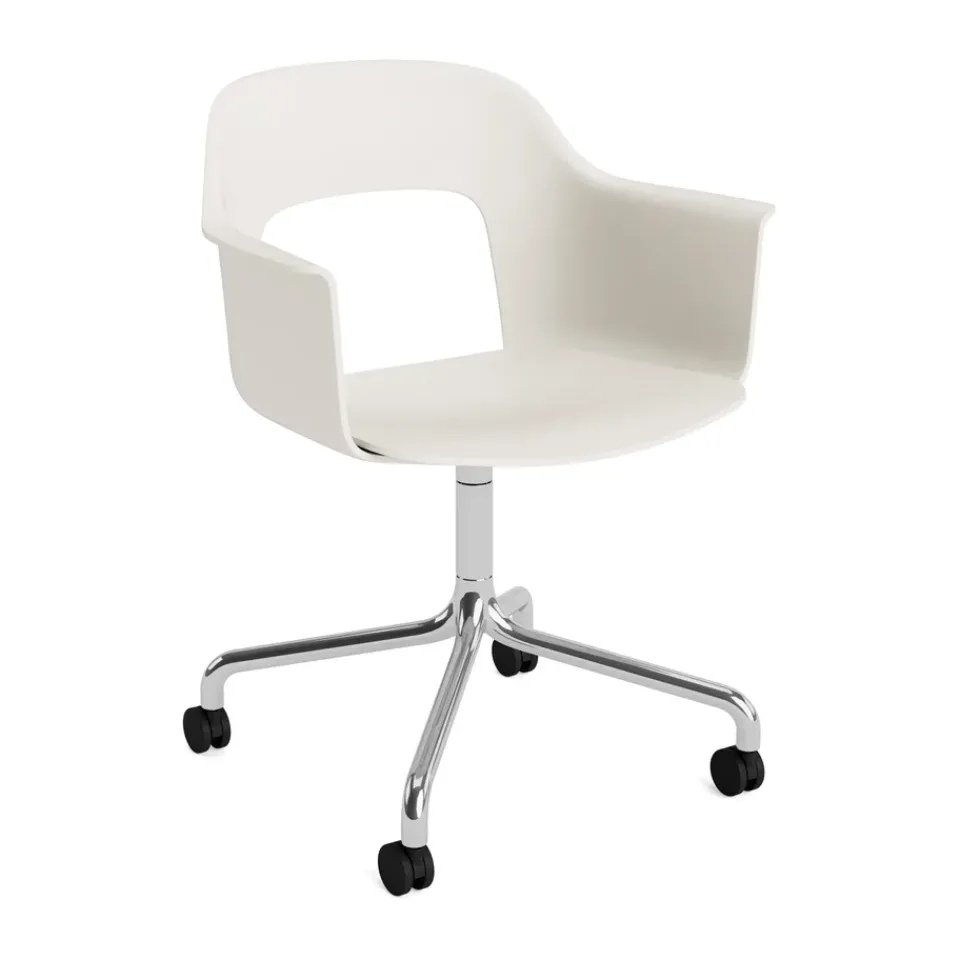 HAY Office Chairs*Layout Armchair 261 chair, Cream -polished aluminium White