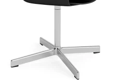HAY Office Chairs*Layout Armchair 231 office chair, -polished aluminium 4-star swivel base Black