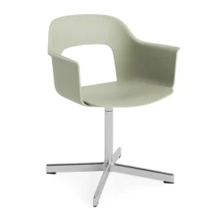 HAY Office Chairs*Layout Armchair 231 office chair, Pastel -polished aluminium 4 star swivel base Green