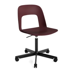 HAY Office Chairs*Layout Chair 141 chair, Bordeaux-black Red