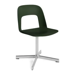 HAY Office Chairs*Layout Chair 131 chair, Bottle -polished aluminium Green