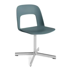 HAY Office Chairs*Layout Chair 131 chair, Ocean-polished aluminium Blue