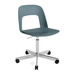 HAY Office Chairs*Layout Chair 141 chair, Ocean-polished aluminium Blue