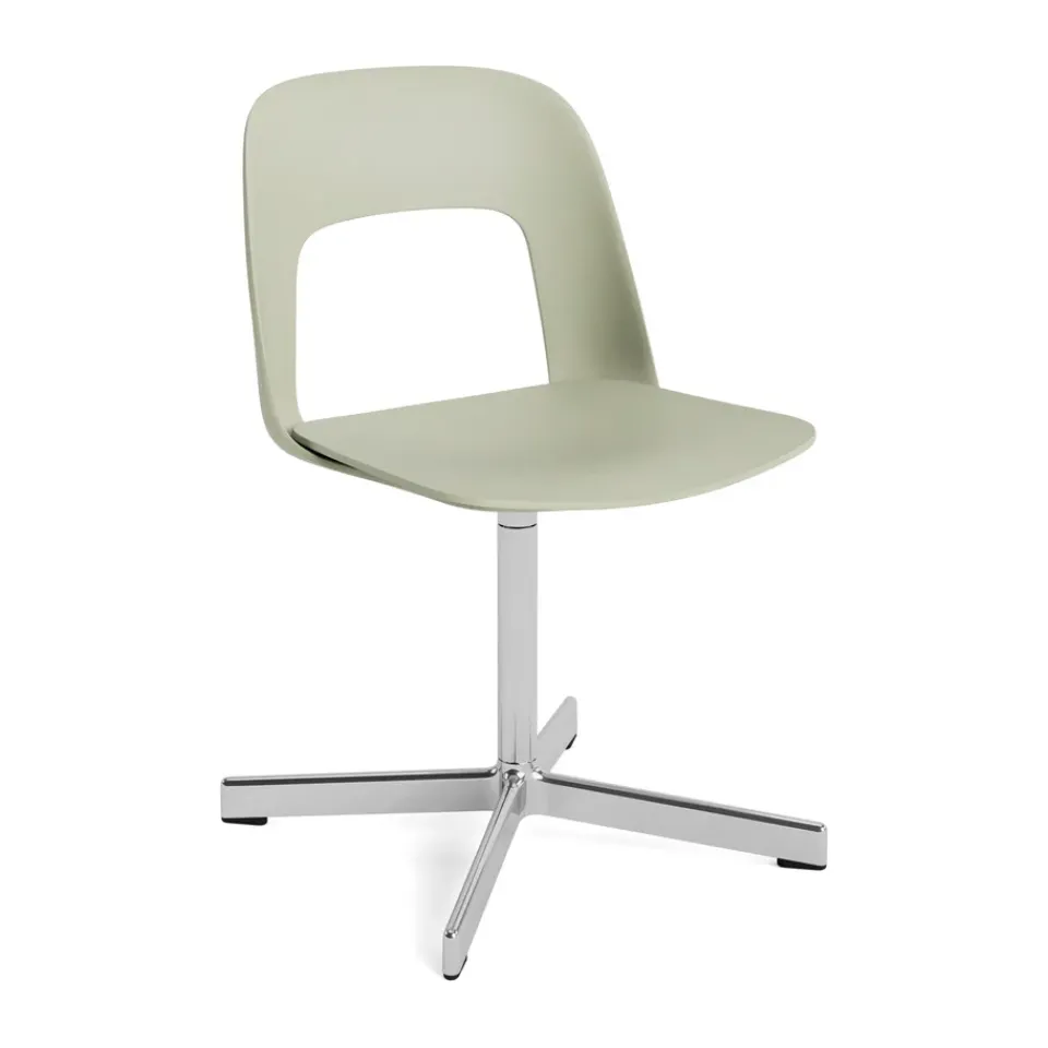 HAY Office Chairs*Layout Chair 131 chair, Pastel -polished aluminium Green