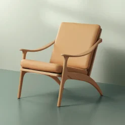 Warm Nordic Armchairs & Footstools*Lean Back Soavé armchair white-oiled oak, Natural Brown