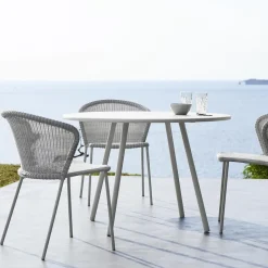 Cane-line Balcony Furniture*Lean chair, Light , french weave Grey
