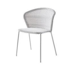 Cane-line Balcony Furniture*Lean chair, grey, weave White