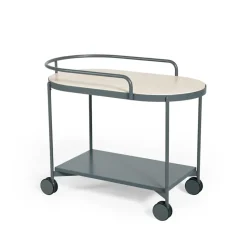 SMD Design Serving Trolleys*Lene serving trolley, , white pigmented ash veneer Grey
