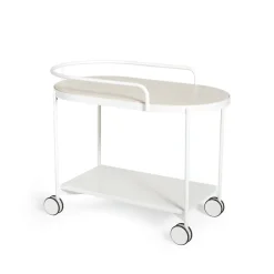 SMD Design Serving Trolleys*Lene serving trolley, , pigmented ash veneer White