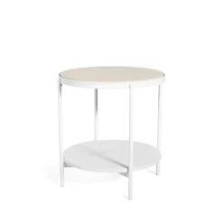 SMD Design Side Tables*Lene side table, , low, pigmented ash veneer White