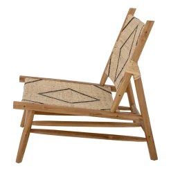 Bloomingville Armchairs & Footstools|Chairs*Lennox lounge chair, Natural-teak BeigeBrown