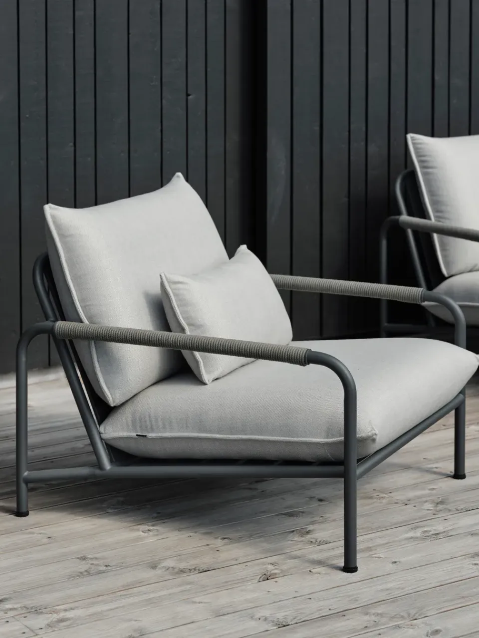 Brafab Outdoor Lounge Furniture*Lerberget lounge chair, Anthracite-ash Grey