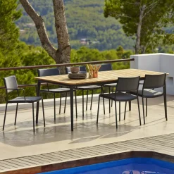Cane-line Seating*Less armchair, Natural-lava grey frame Beige