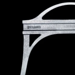 Byarums bruk Garden Sofas & Garden Benches*Lessebo bench, Mahogany, raw aluminum stand BrownSilver-coloured