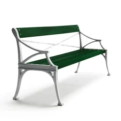 Byarums bruk Garden Sofas & Garden Benches*Lessebo sofa, , raw aluminum stand Green