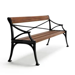 Byarums bruk Garden Sofas & Garden Benches|Outdoor Lounge Furniture*Lessebo sofa, Mahogany, black stand BrownBlack