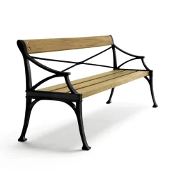 Byarums bruk Garden Sofas & Garden Benches|Outdoor Lounge Furniture*Lessebo sofa, Oak oil, black stand Beige