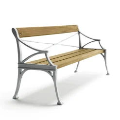 Byarums bruk Garden Sofas & Garden Benches*Lessebo sofa, Oak oil, raw aluminum stand Beige