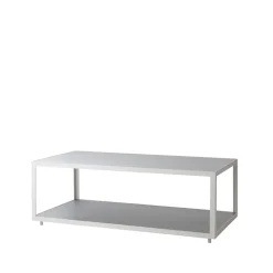 Cane-line Table For Outdoor Use|Outdoor Lounge Furniture*Level coffee table ceramic 62x122 cm, Light -white Grey