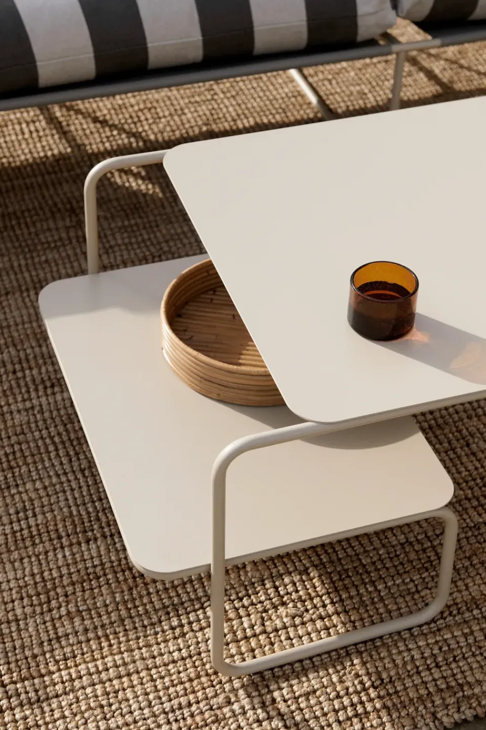 Ferm Living Table For Outdoor Use|Outdoor Lounge Furniture*Level coffee table 60x79 cm, Cashmere Beige