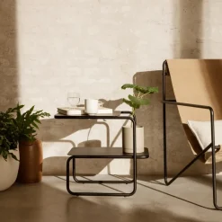 Ferm Living Table For Outdoor Use*Level side table, Black