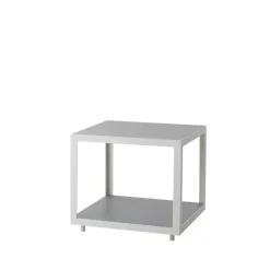 Cane-line Table For Outdoor Use*Level side table, Light , ceramic, white frame Grey