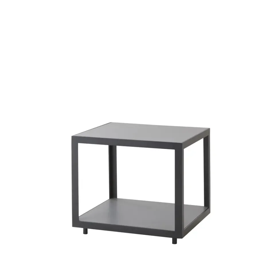 Cane-line Table For Outdoor Use*Level side table, Light ceramic-lava Grey