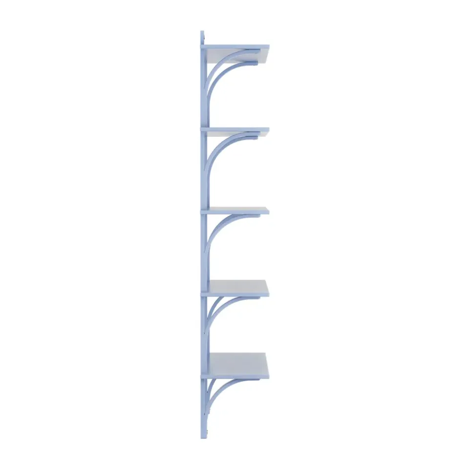 Swedese Shelves & Shelving Systems*Levi shelf 5 shelves, ILKE -brass, 90 cm Blue