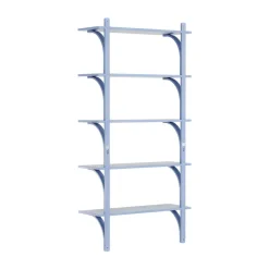 Swedese Shelves & Shelving Systems*Levi shelf 5 shelves, ILKE -brass, 90 cm Blue