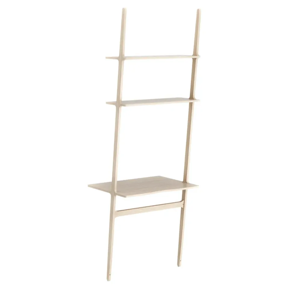 Swedese Desks*Libri writing table, Oak white pigmented Beige