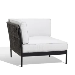 Skargaarden Outdoor Lounge Furniture|Garden Sofas & Garden Benches*Lidö modular sofa, Sunbrella Deave silver , corner section, d. aluminium frame Grey