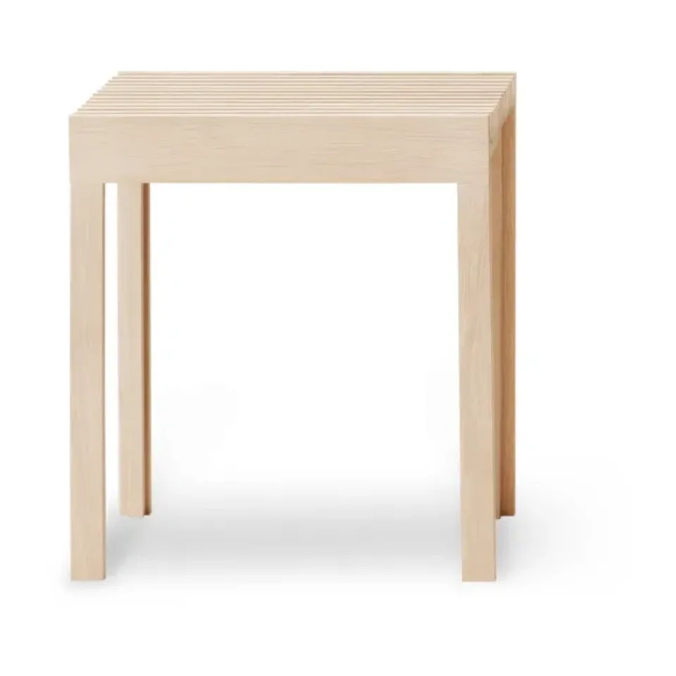 Form & Refine Stools*Lightweight stool 40x45 cm, White oak Beige