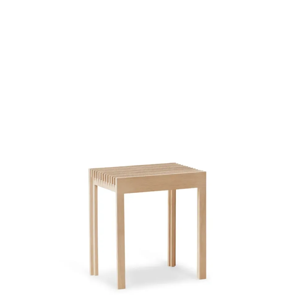 Form & Refine Stools*Lightweight stool 40x45 cm, White oak Beige