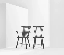 Stolab Chairs*Lilla Åland armchair, (beech) Black
