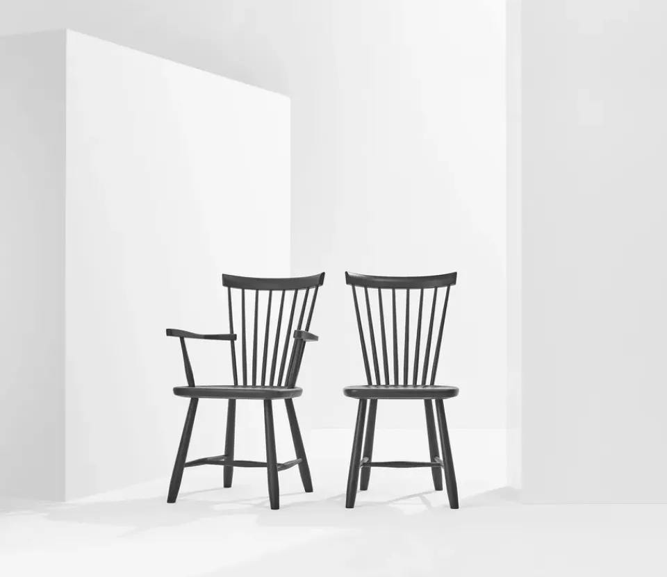 Stolab Chairs*Lilla Åland armchair, (beech) Black