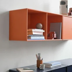 Montana Shelves & Shelving Systems*Line shelf module wall hung 1 door, Nordic 09 Grey