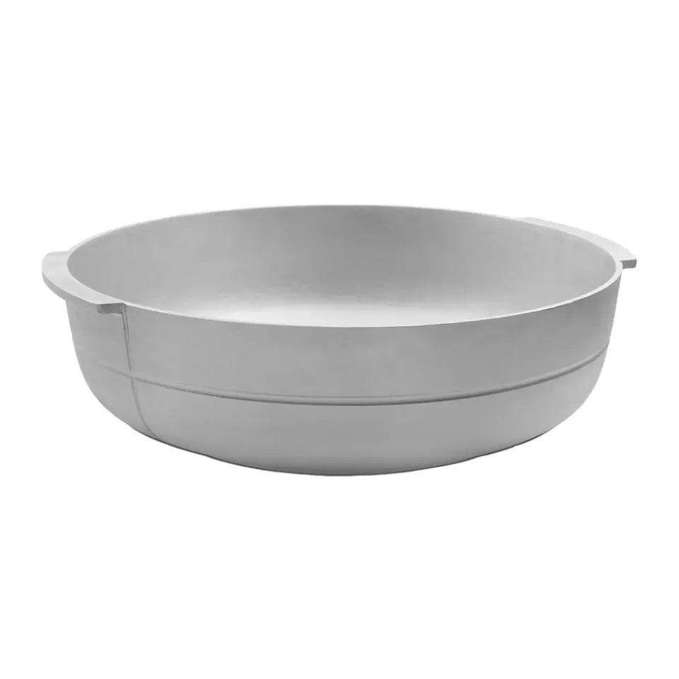 KORBO Garden Details & Accessories*Linea pot no. 3 wide, Aluminium Silver-coloured